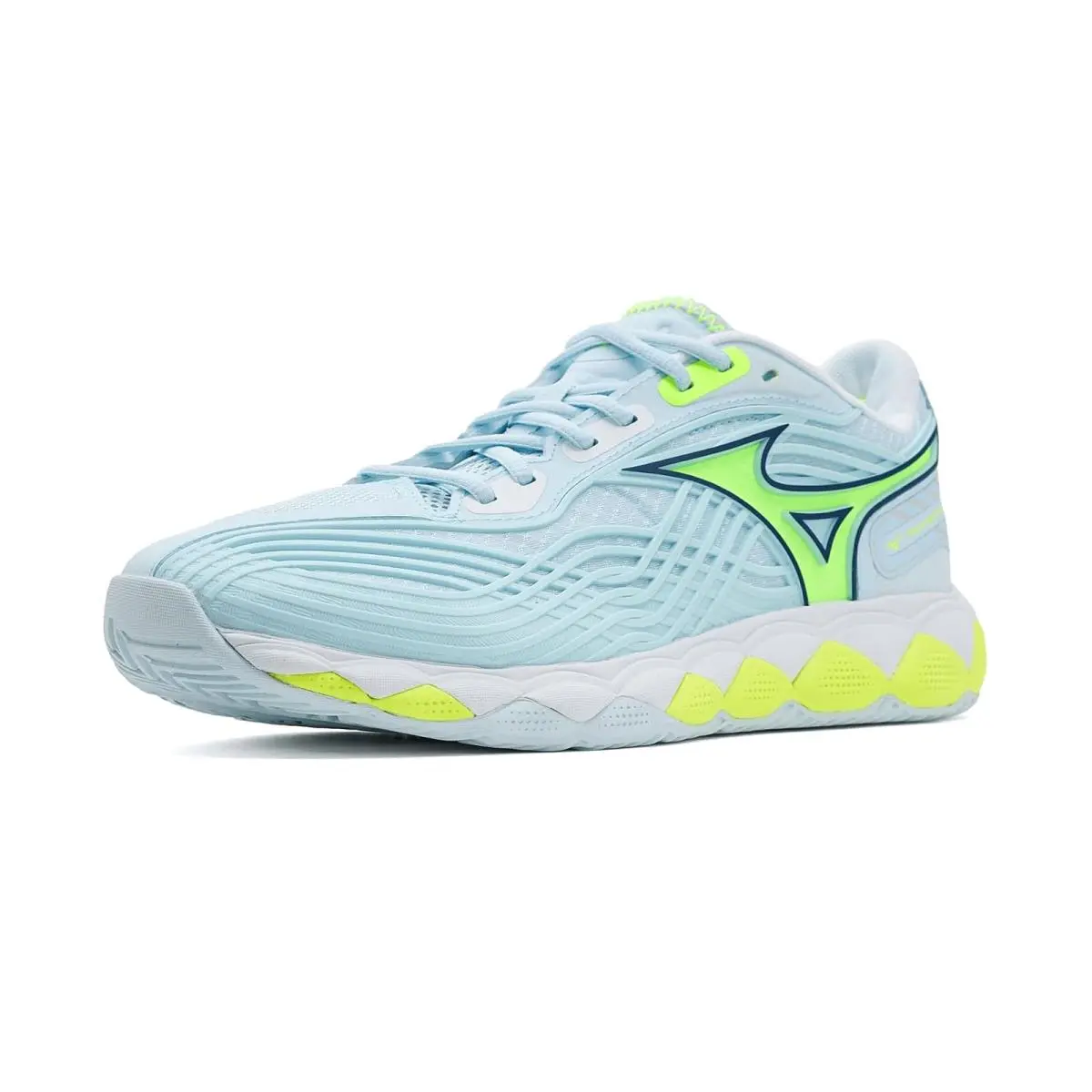 Mizuno shoes - Ice Water/Lighting Yellow 6