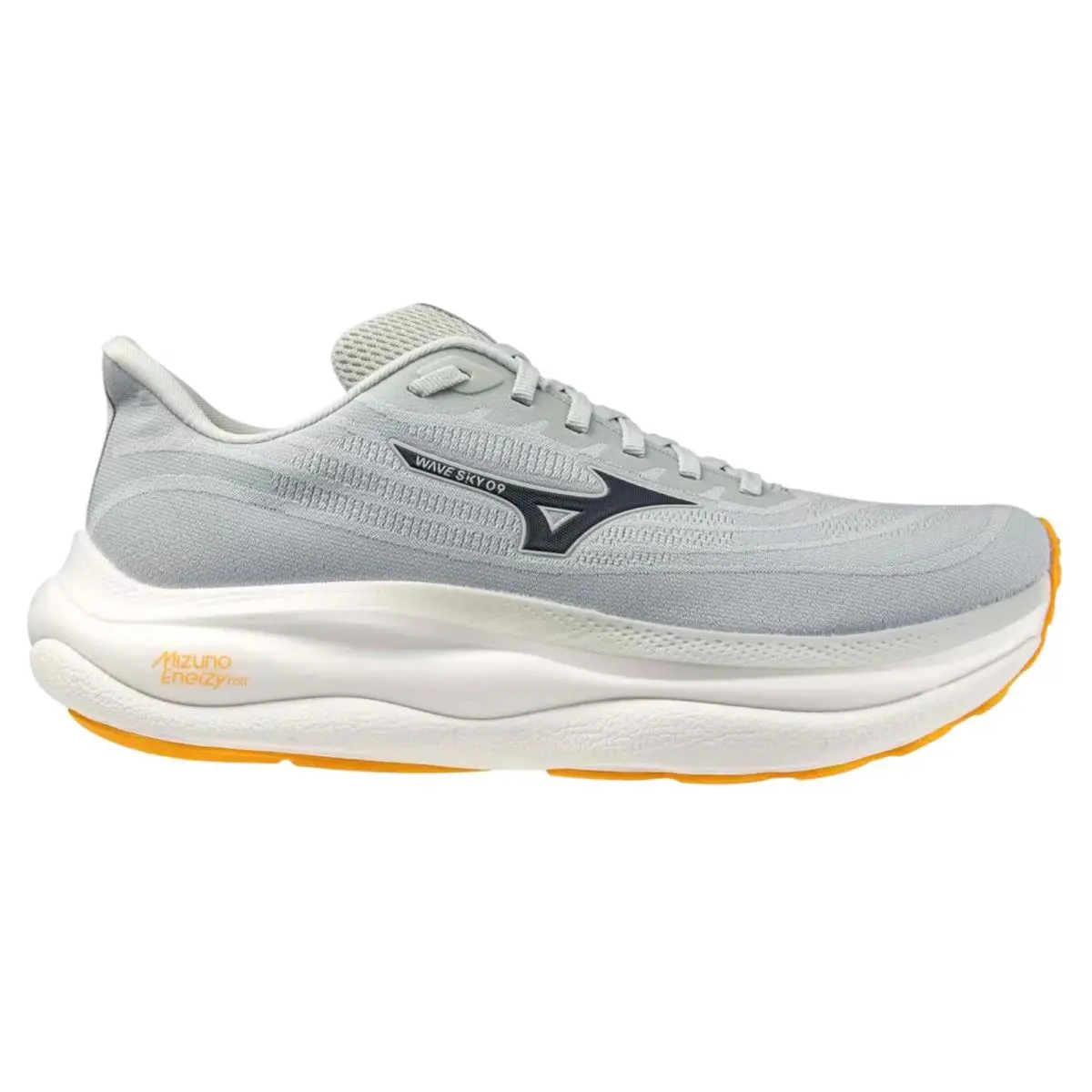 Wave Sky 9 Mercury / Baritone Blue / Blazing Orange J1GC250203 Men`s Size by Mizuno