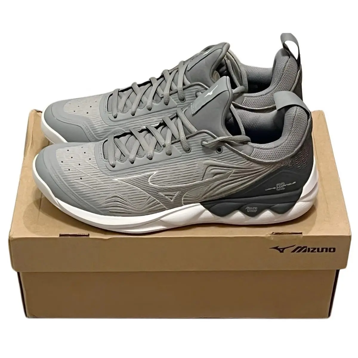 Mizuno shoes - Mizuno Wave Luminous 2 - Wave Luminous - V1GC212005 - Gray, White, Dark Gray 3