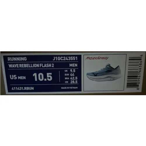 Mizuno shoes - Mizuno Wave Rebellion Flash 2 - Blue 4
