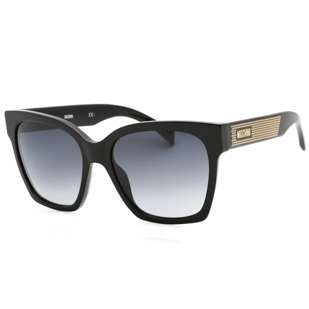 MOS015/S 807 9O Sunglasses Black Frame Dark Grey Lenses 56 Mm by Moschino