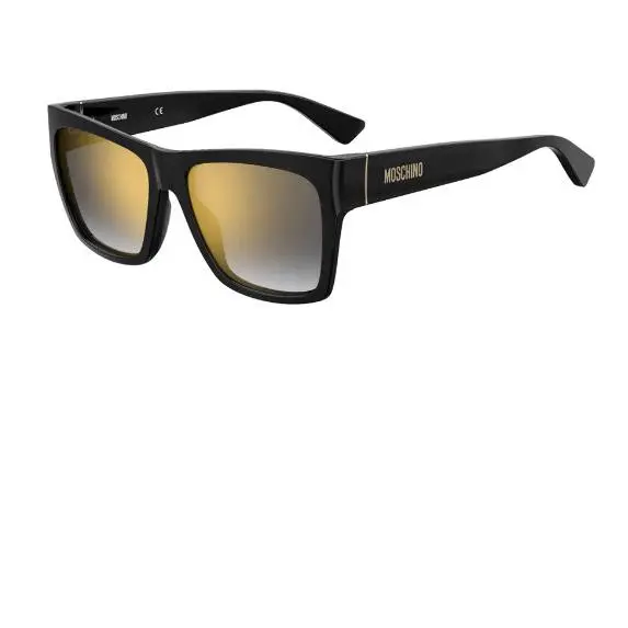 MOS064/S 0807 FQ Sunglasses Black Frame Gray SF GD SP Lenses 56 Mm by Moschino