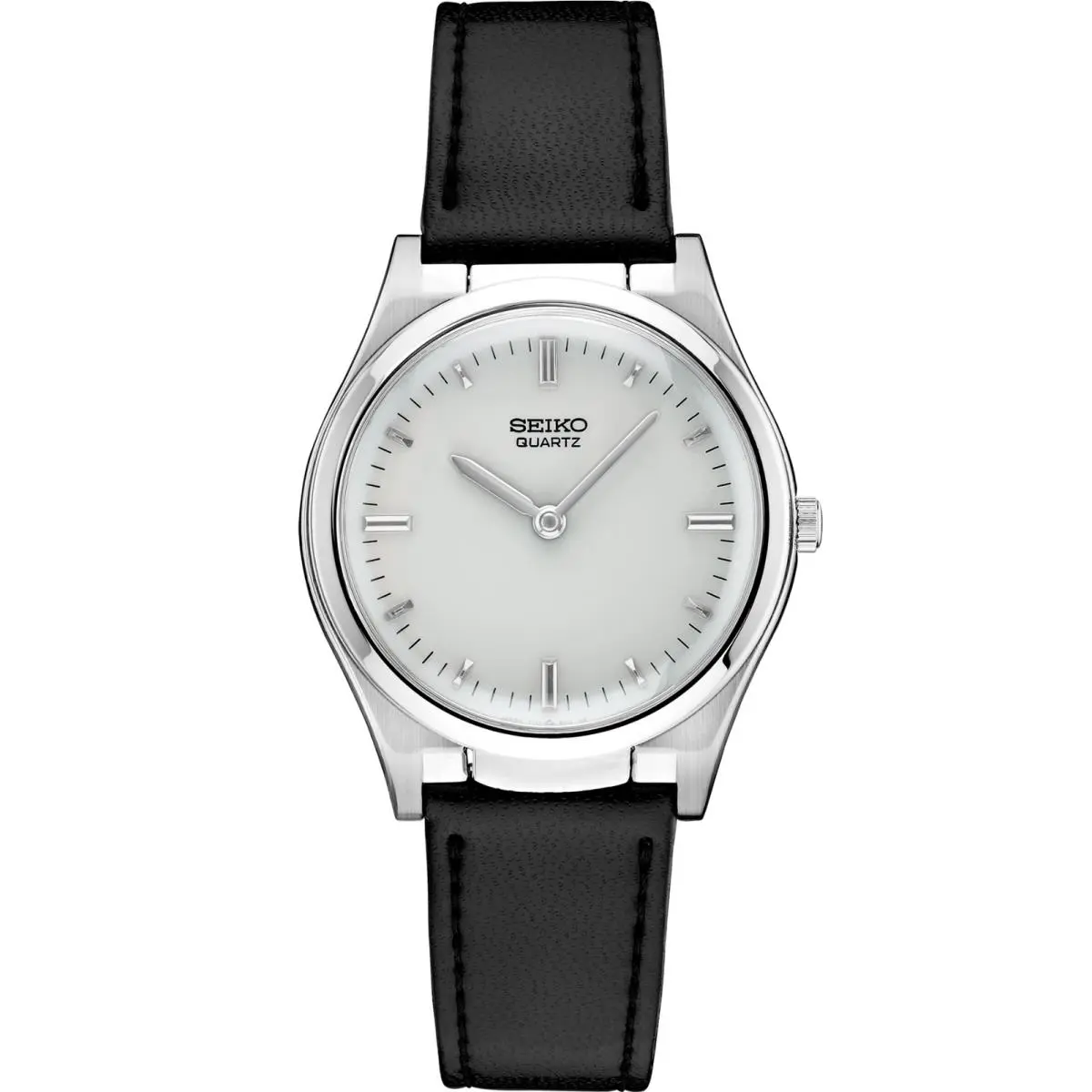 Men’s Quartz Braille Watch 36mm Leather Strap Watch S23159 by Seiko