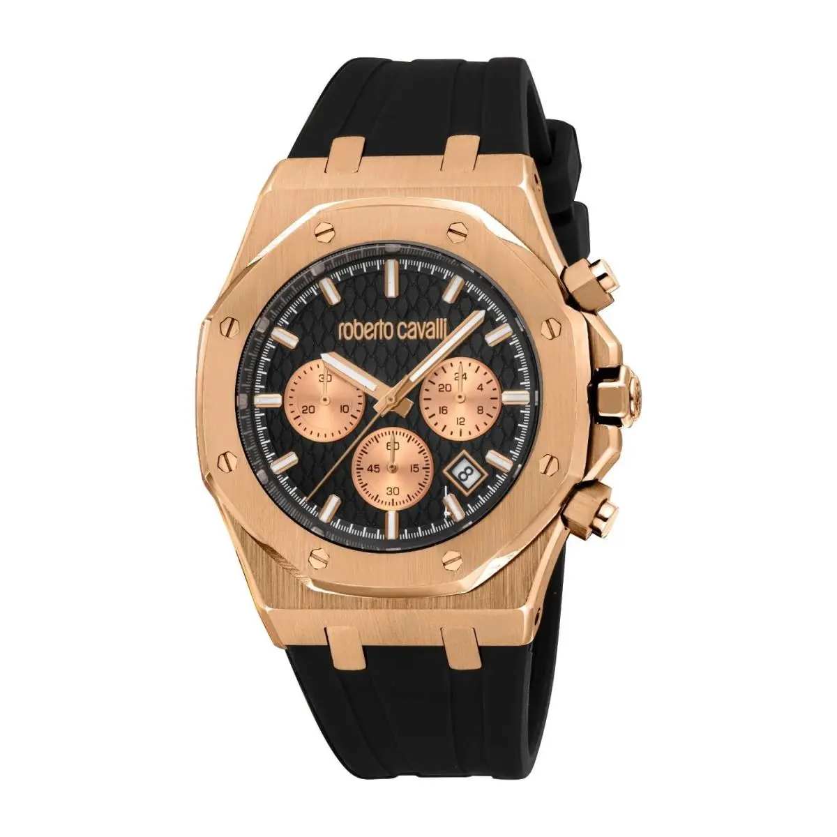 Roberto Cavalli Men`s RC5G161P0035 Chronograph Black Dial Strap Watch