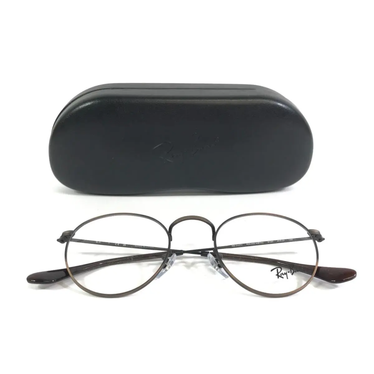 Ray-ban Eyeglasses Frames RB3447V Round Metal 3120 Antique Copper 47-21-140
