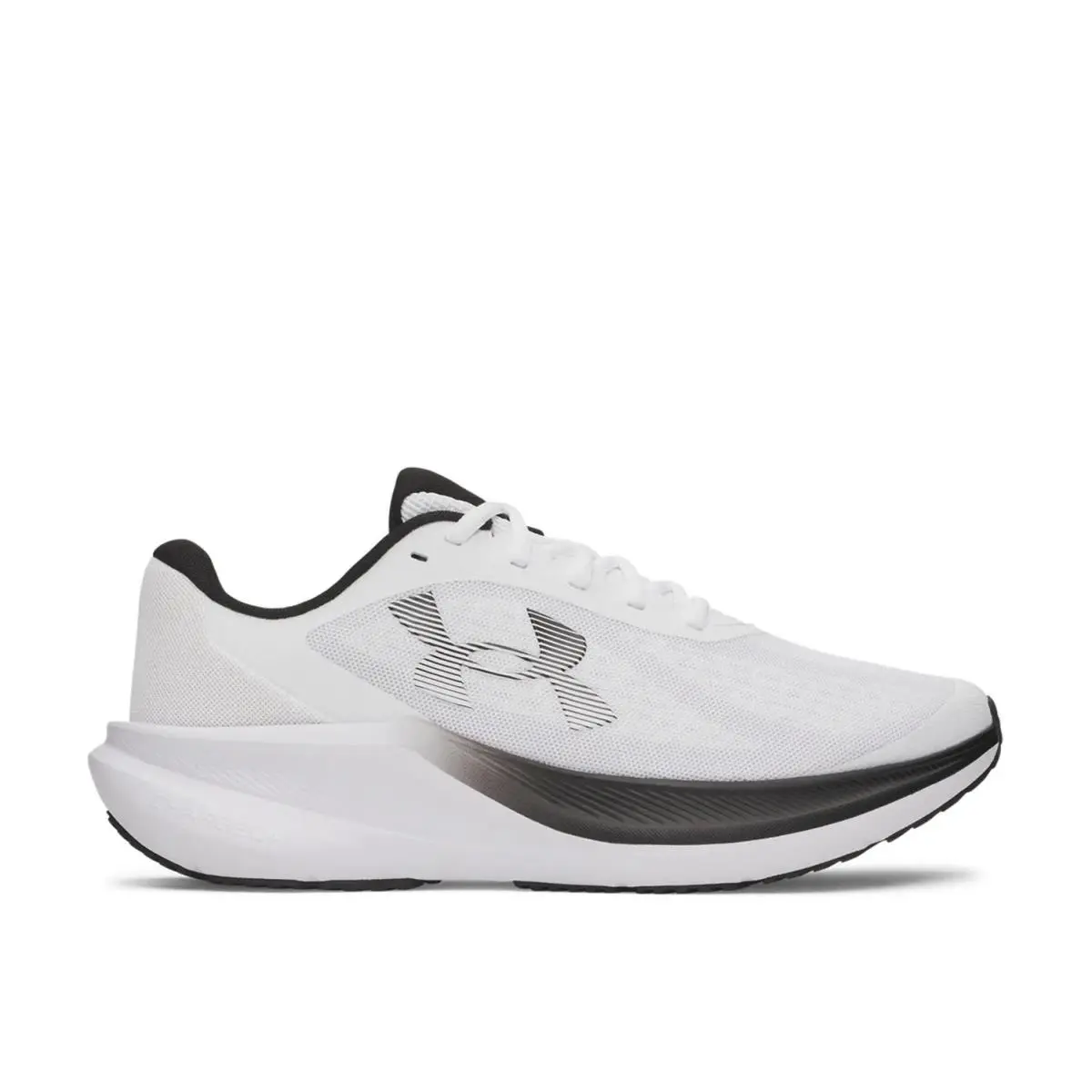 Men`s Athletic Sneakers  Charged+ Chase Running Shoe White/Black by Under Armour