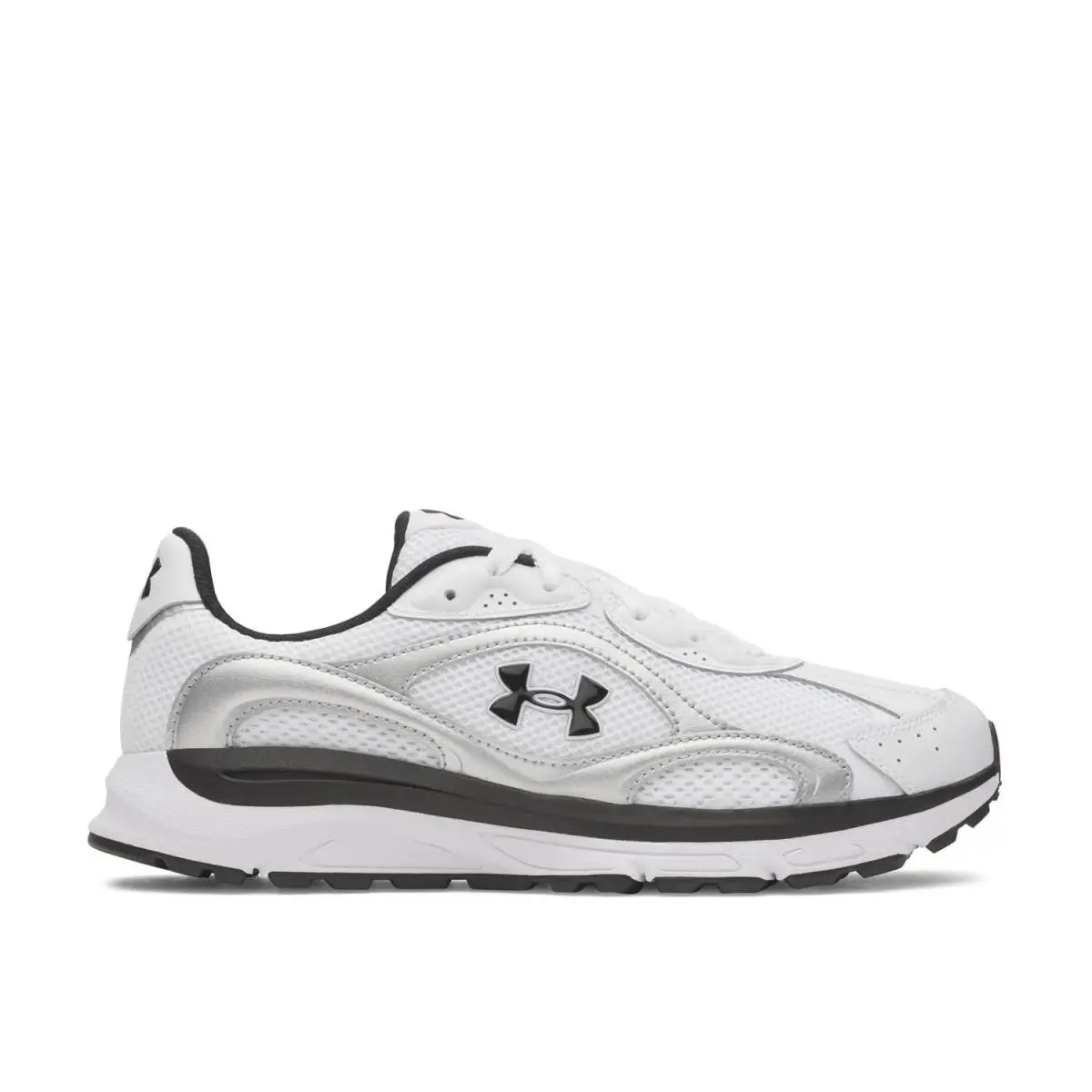 Men`s Athletic Sneakers  Tech Runner Sneaker White/Black/Silver by Under Armour