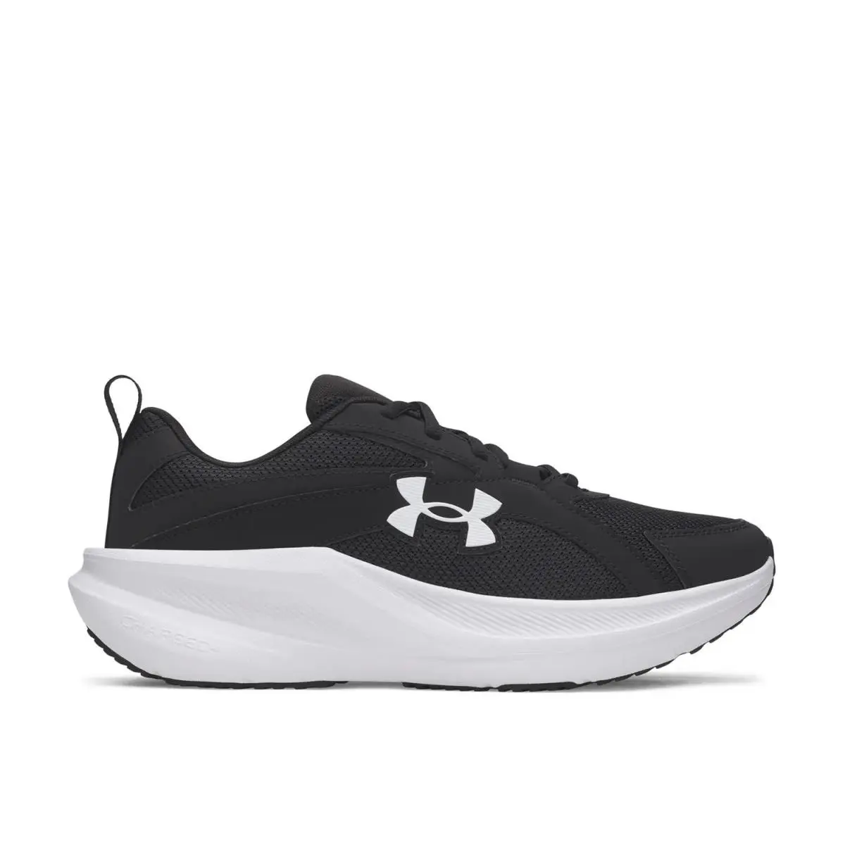 Men`s Athletic Sneakers  Charged+ Assert 11 Running Shoe Black/White by Under Armour