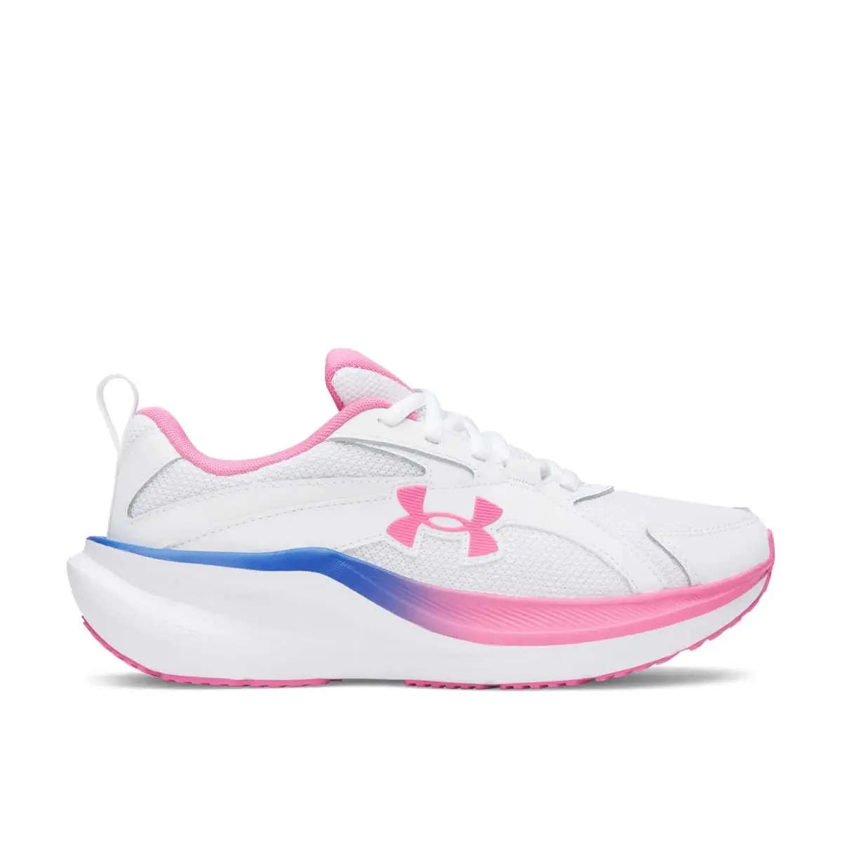 Women`s Athletic Sneakers  Charged+ Assert 11 Running Shoe White/Pink by Under Armour