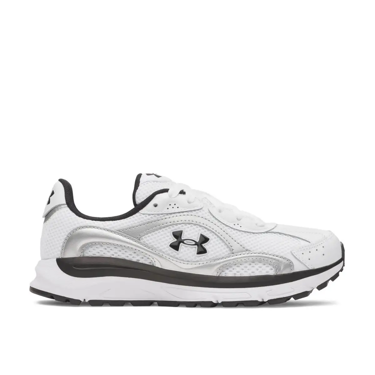 Women`s Athletic Sneakers  Tech Runner Sneaker White/Black by Under Armour