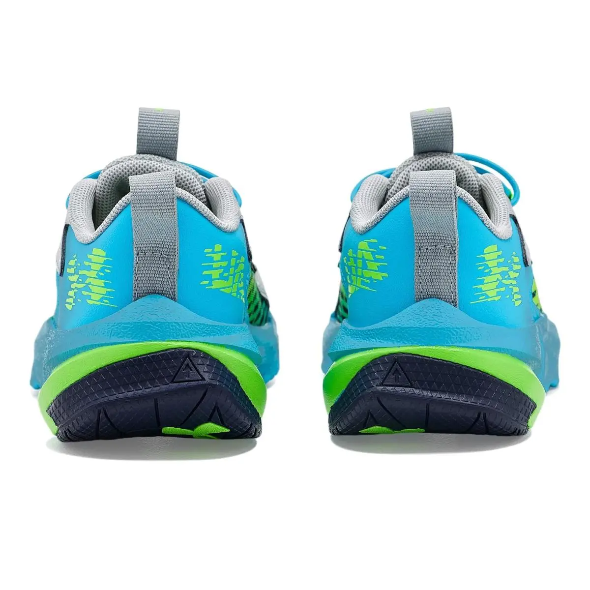 Under Armour shoes - Mod Gray/Blue Blur/Hyper Green 5