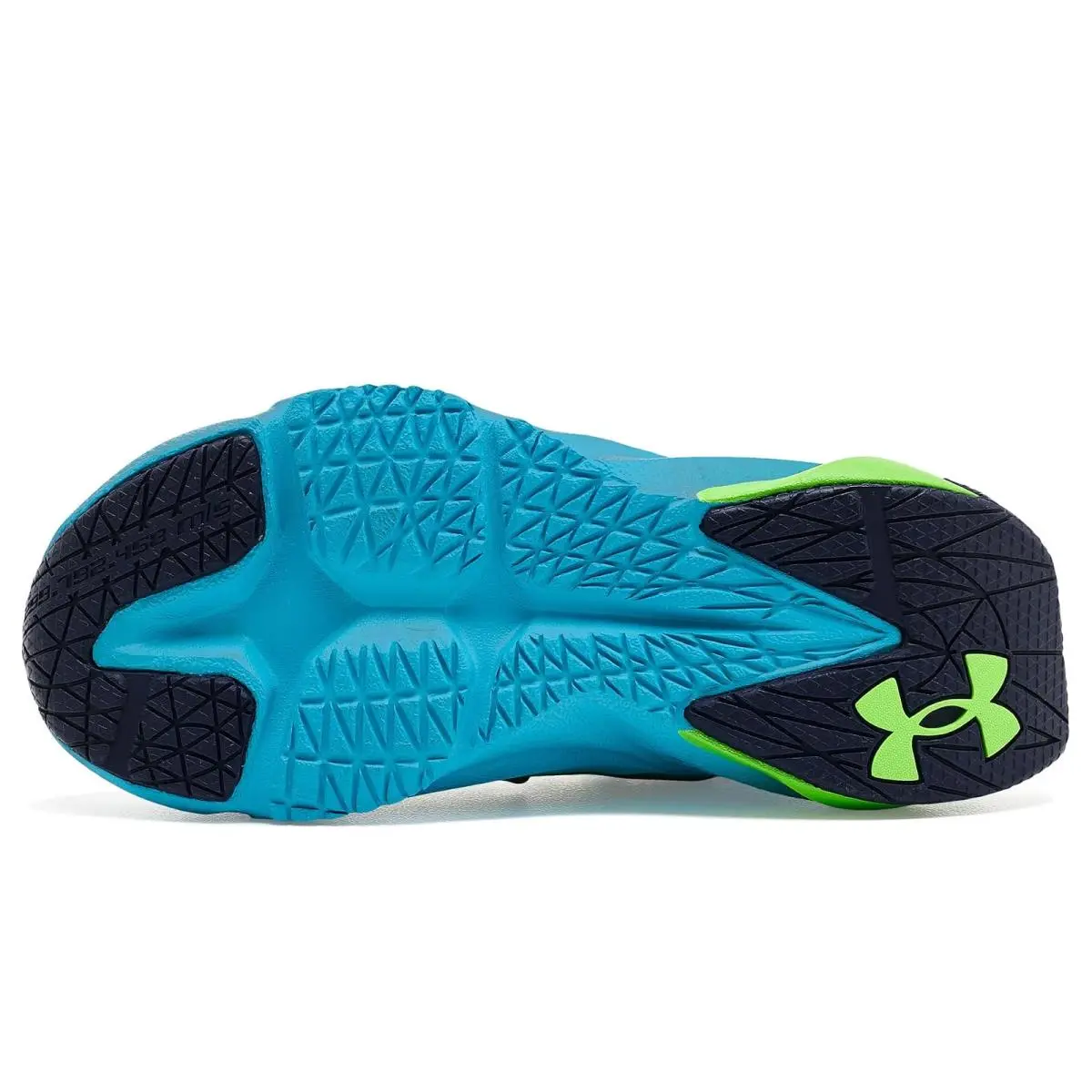 Under Armour shoes - Mod Gray/Blue Blur/Hyper Green 10