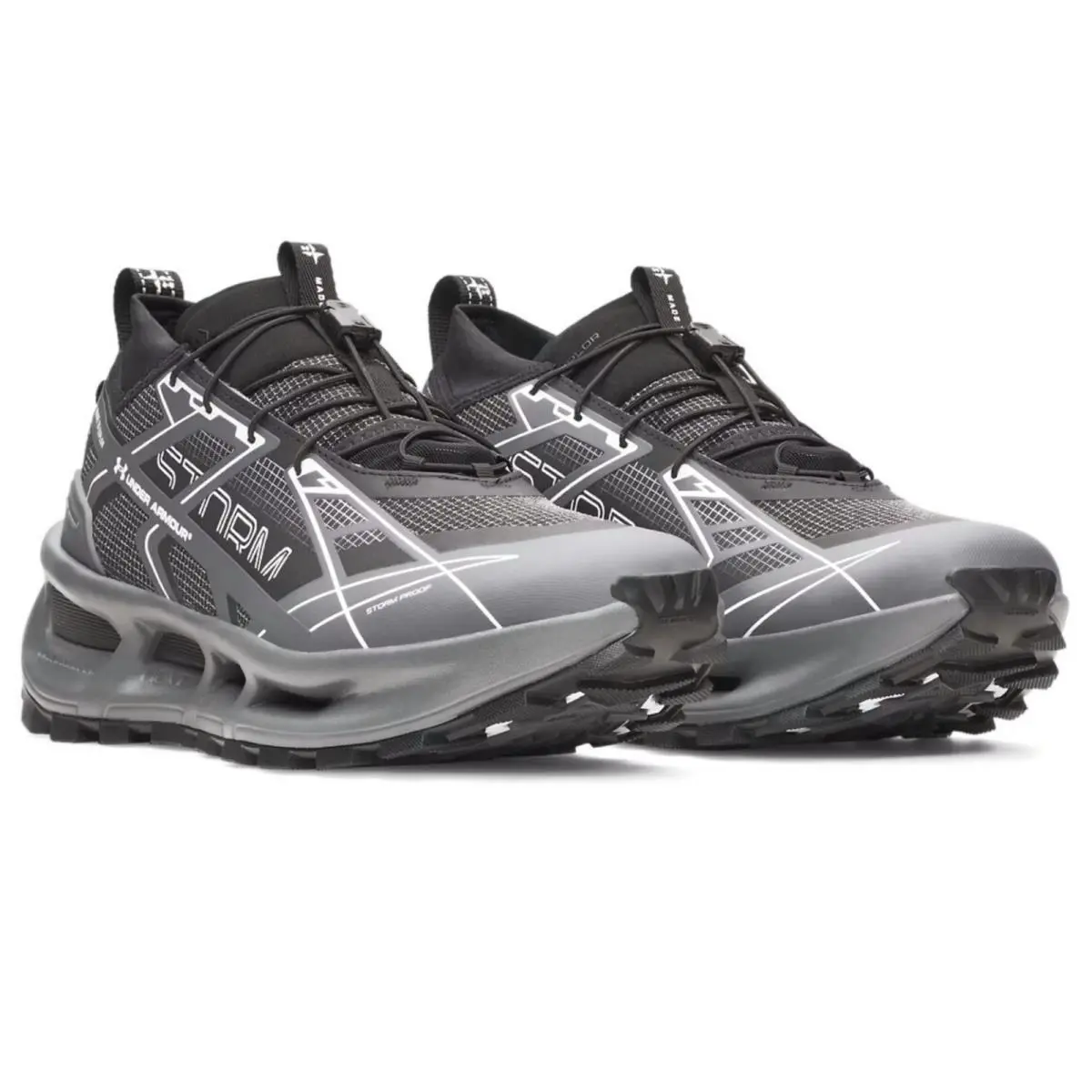 Under Armour shoes - Under Armour EXPLOR Trail - EXPLOR Trail - Gray, Manufacturer: Black / Castlerock / White - 001 28