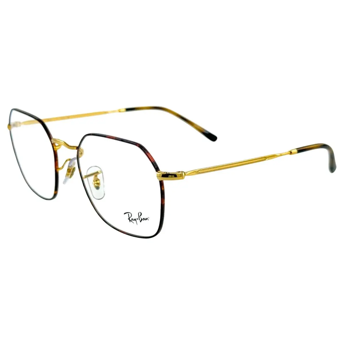 Ray Ban RB3694V Jim Optics Unisex Metal Eyeglass Frame 3177 Havana on Gold 53-20 by Ray-Ban