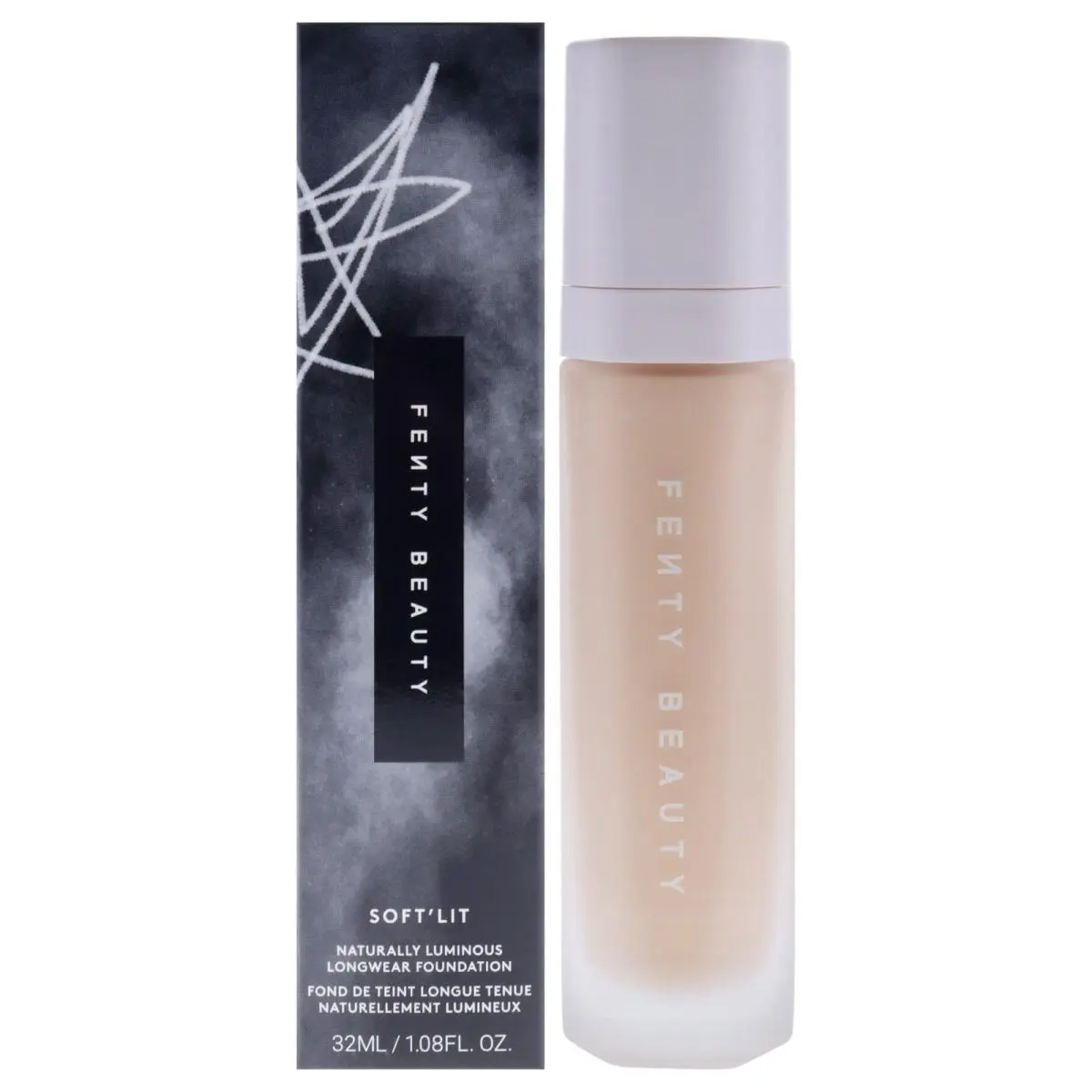 2 Pack  Soft Lit Luminous Foundation-140 Light Warm Yellow- 1.08oz by Fenty Beauty