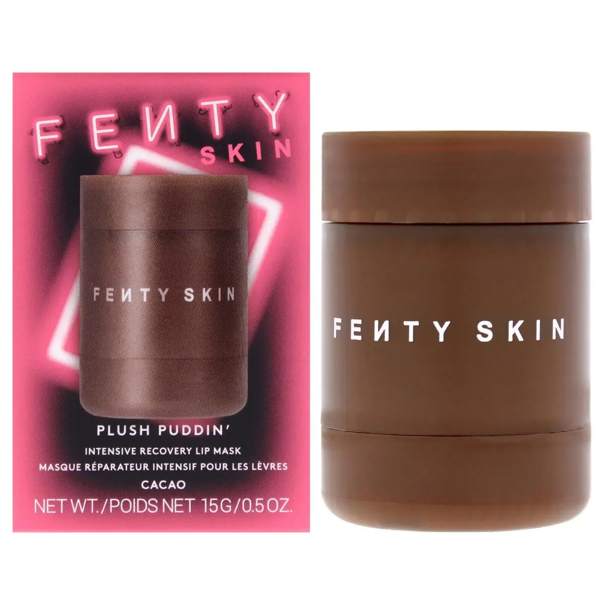 3 Pack  Plush Puddin Intensive Recovery Lip Mask - Cacao - 0.5 oz by Fenty Beauty