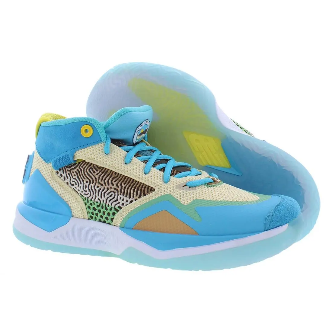 New Balance Kawhi Boys Shoes - Aqua/Multi, Main: Blue
