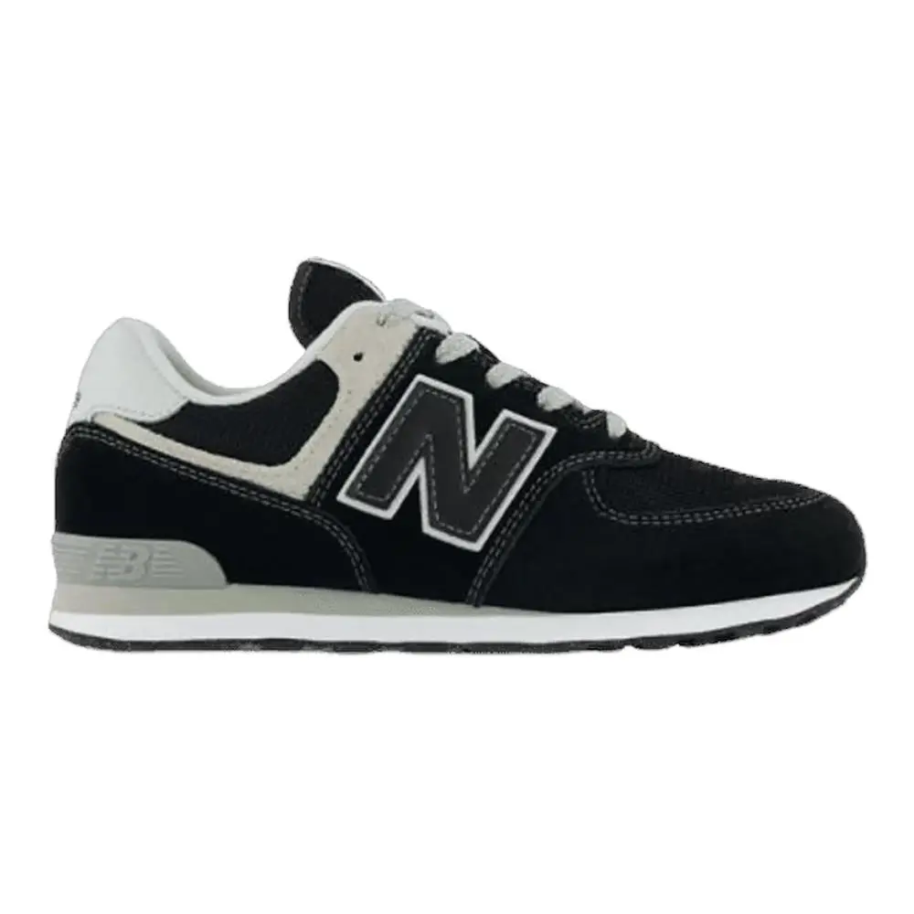 New Balance 574 Core Sneakers in Black/white Youth GS Low-top