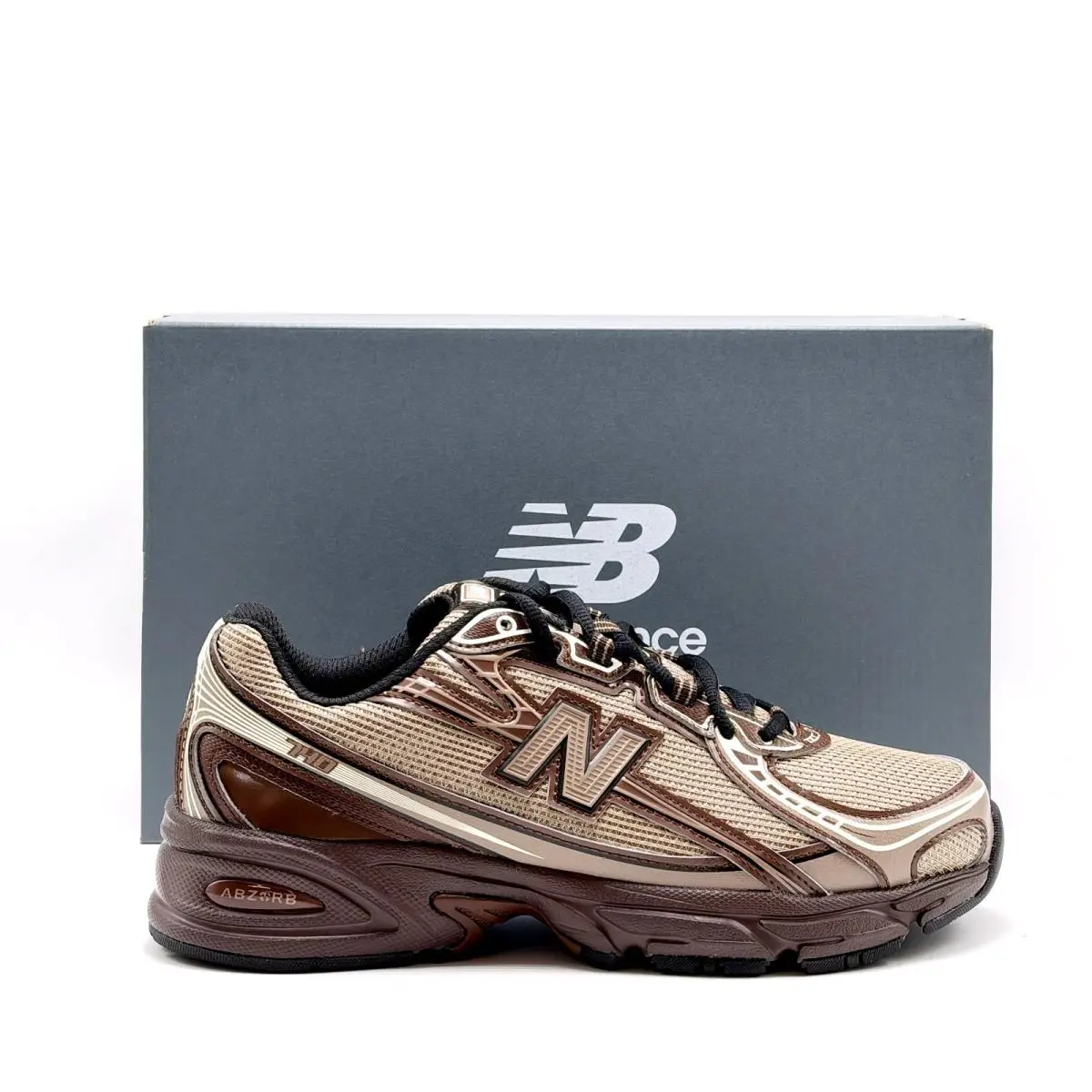 Mens  740 Retro Running Shoes Brown Bronze Metallic New U74023B by New Balance