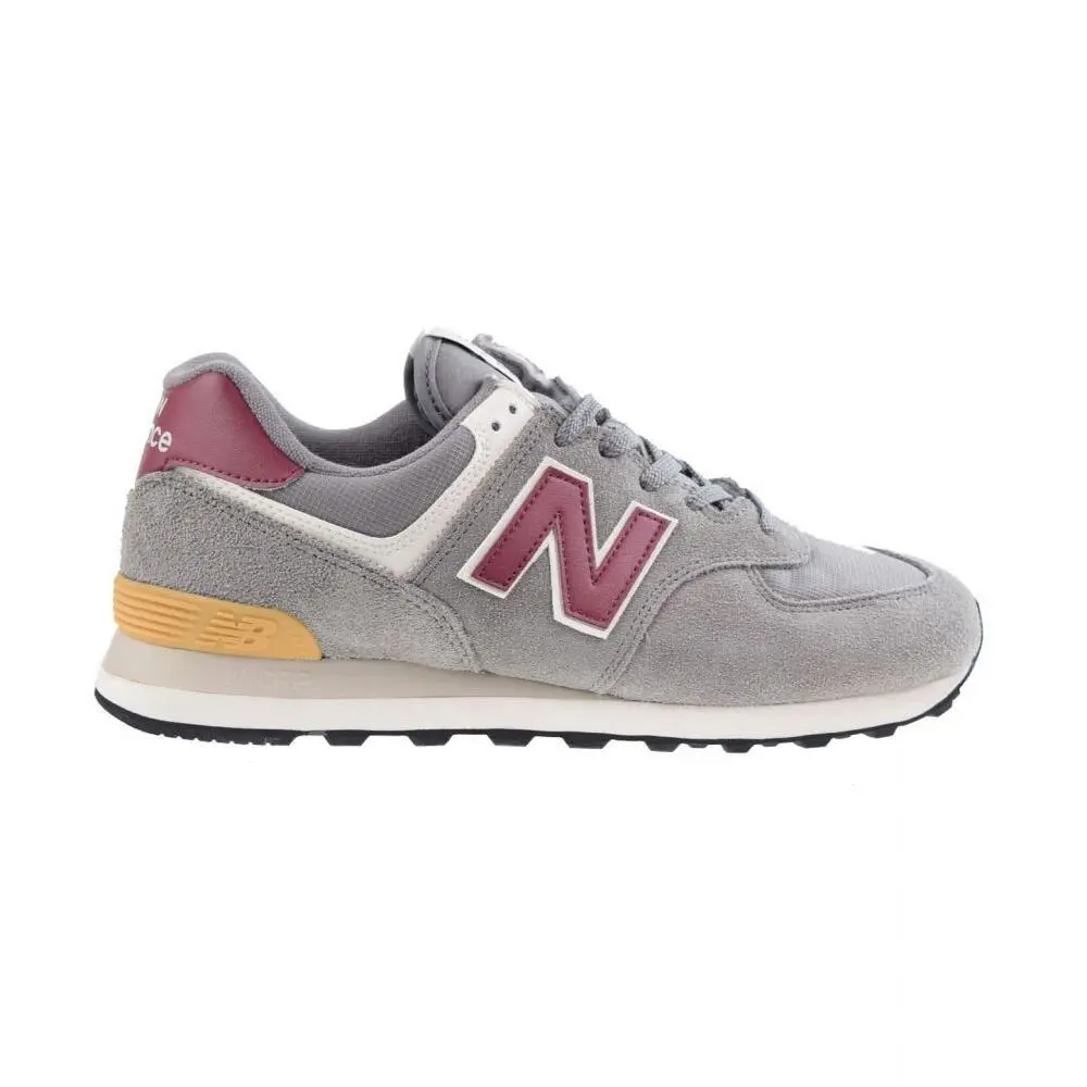 Classics 4E Extra Wide Men`s Shoes Gry/burgundy ml574-me2-4e by New Balance