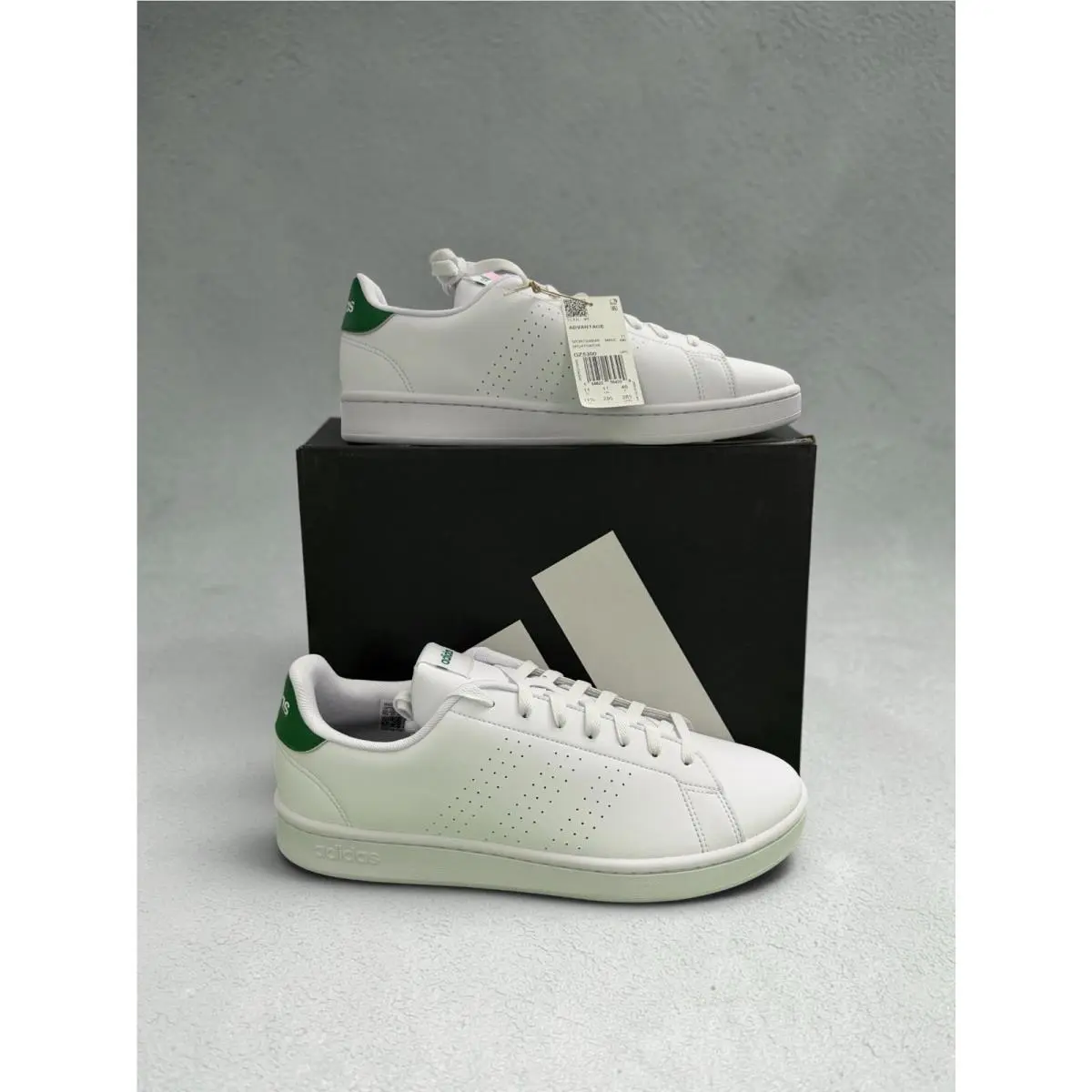 New Balance sz 11.5 Men`s Advantage White Leather Sneakers Casual Tennis