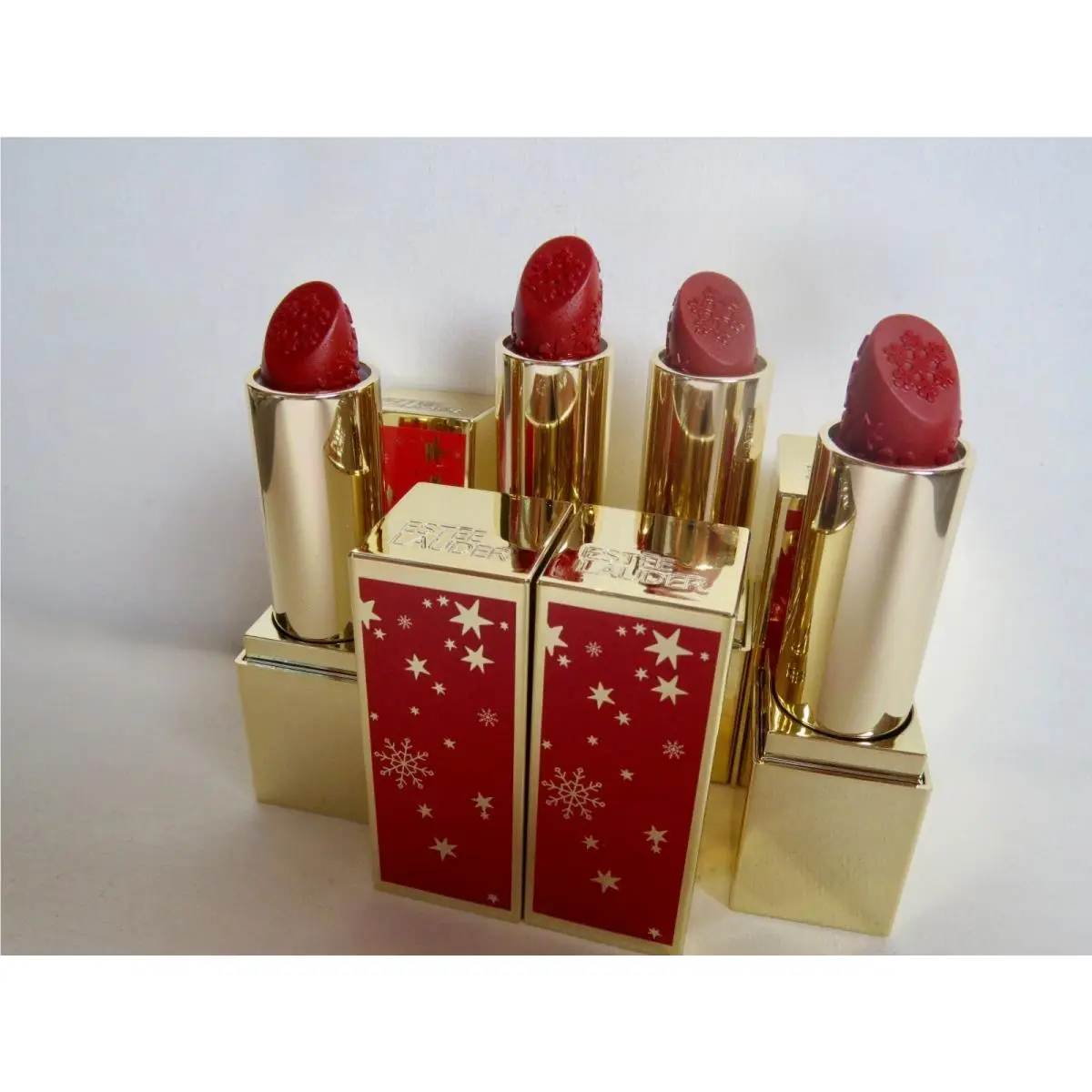 Set of 4 in Packaging Estee Lauder Pure Color Envy Red Lipstick Immortal by Estée Lauder