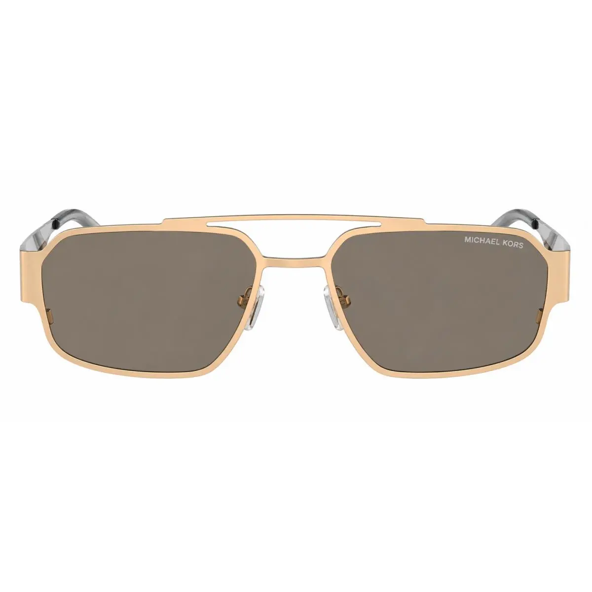 Cape Town MK 1182 10145A Gold Matte Metal Sunglasses Brown Mirror by Michael Kors
