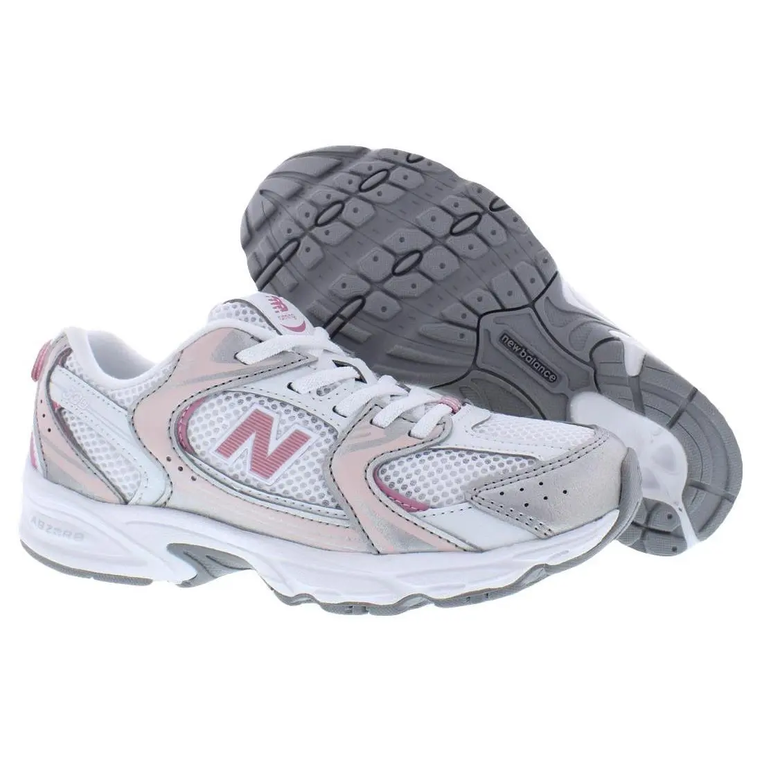 New Balance 530 Bungee PS Girls Shoes Size 2.5 Color: Grey/pink