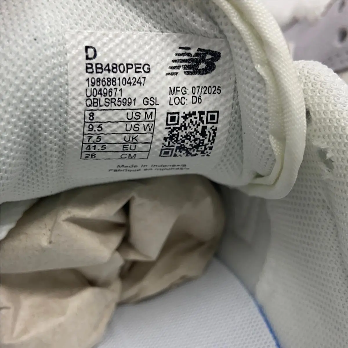 New Balance shoes - White/Grey/Navy (UPC: 198688104247) 3