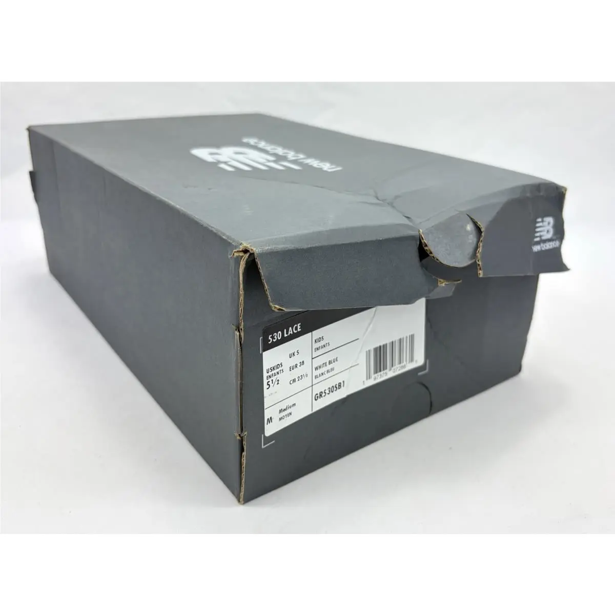 New Balance shoes - New Balance 530 Lace - Lace - GR530SB1 - White / Natural Indigo / Silver Metallic (UPC: 197375072661) 10