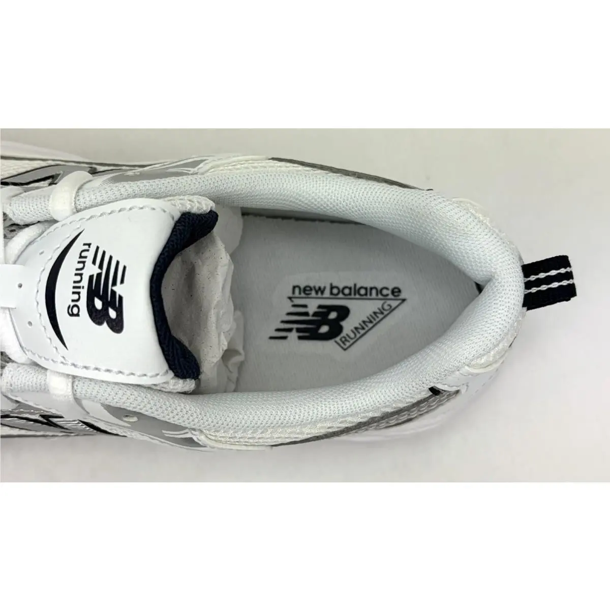 New Balance shoes - New Balance 530 Lace - Lace - GR530SB1 - White / Natural Indigo / Silver Metallic (UPC: 197375072661) 6