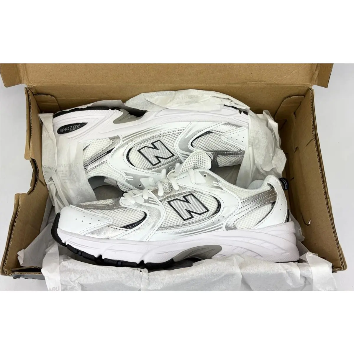 New Balance shoes - New Balance 530 Lace - Lace - GR530SB1 - White / Natural Indigo / Silver Metallic (UPC: 197375072661) 8