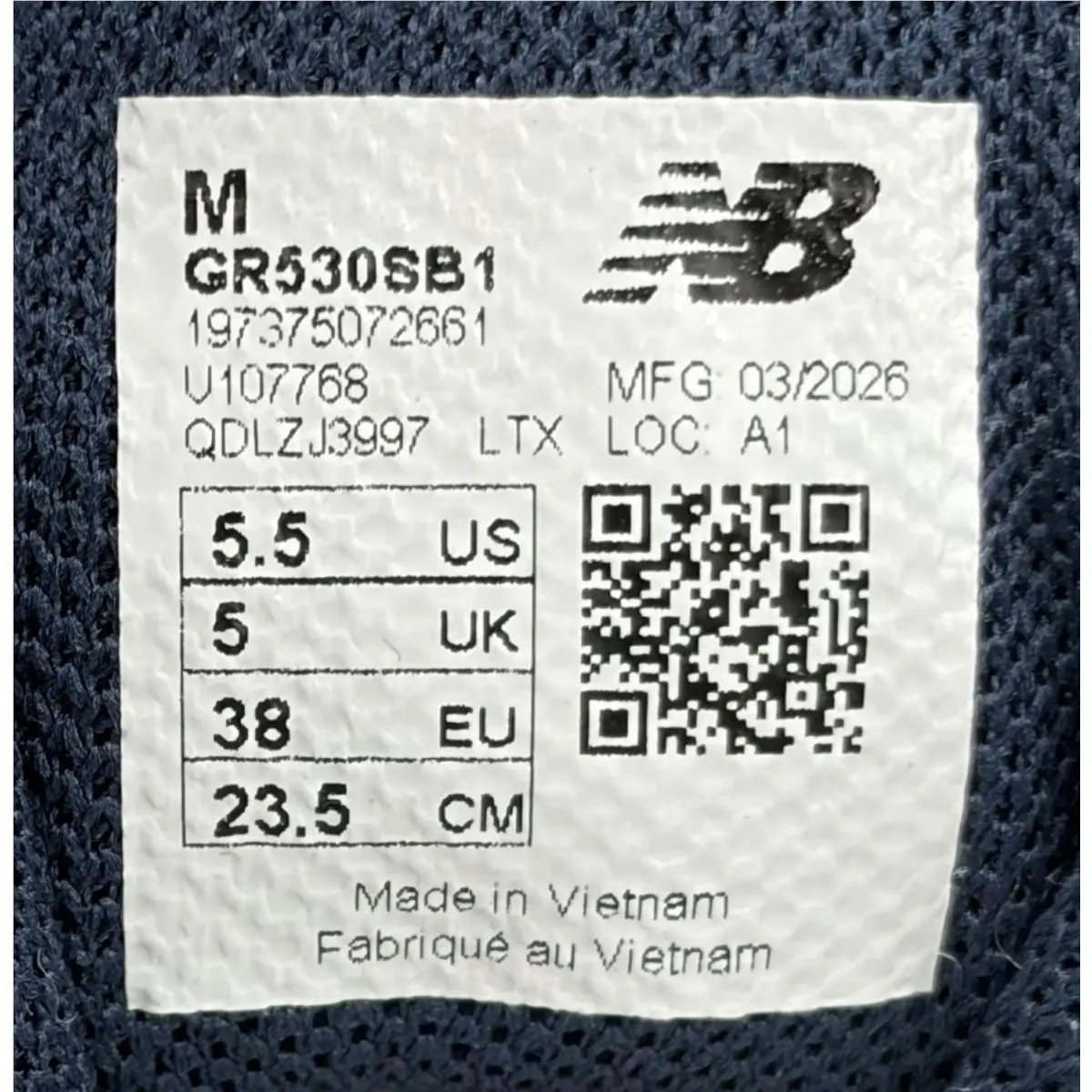 New Balance shoes - New Balance 530 Lace - Lace - GR530SB1 - White / Natural Indigo / Silver Metallic (UPC: 197375072661) 7