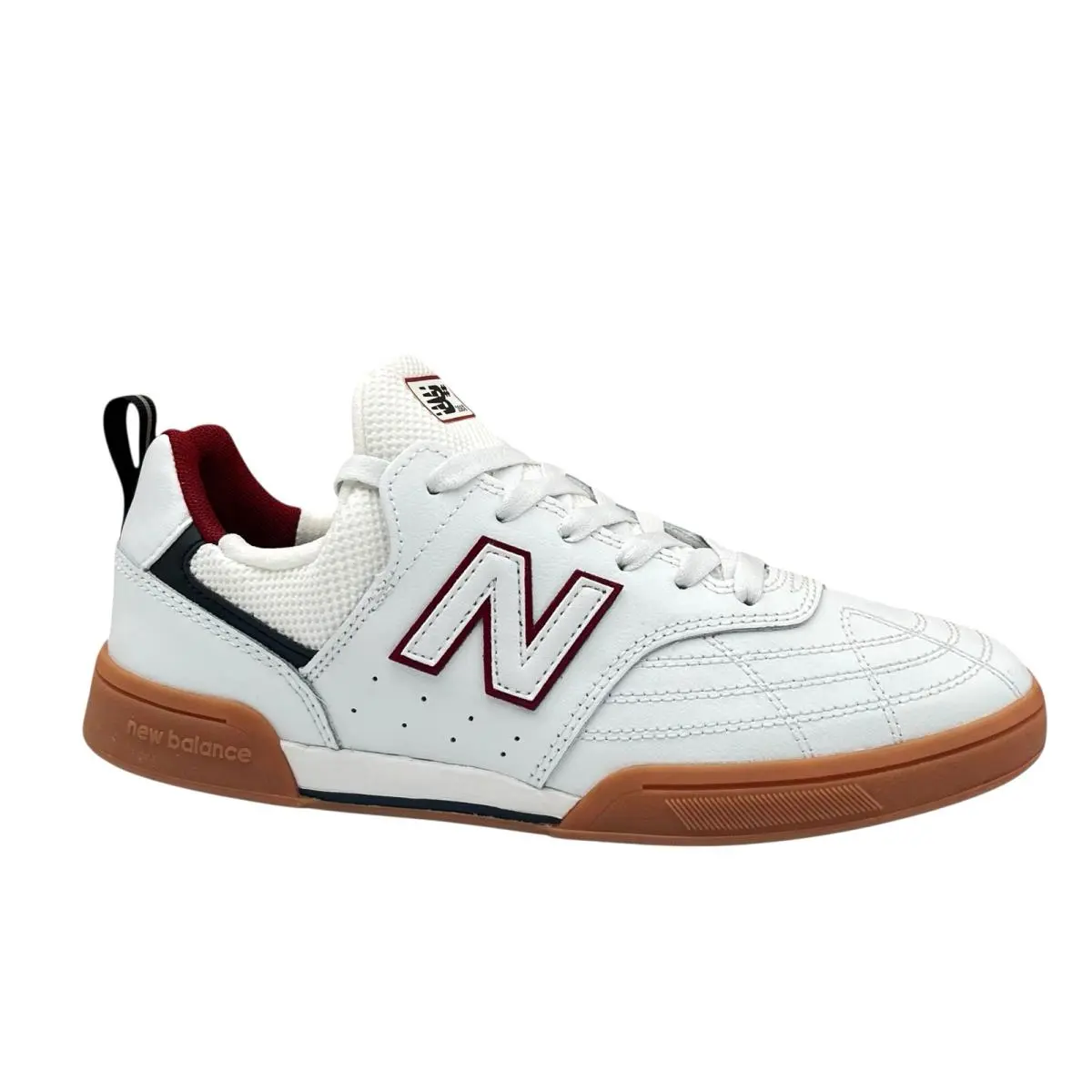 Numeric 288 Mens Classic Skateboarding Leather Sneakers Size 8 White by New Balance