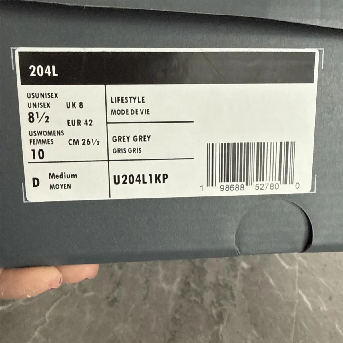 New Balance shoes - New Balance 204L Mode De Vie - U204L1KP - Gray 4