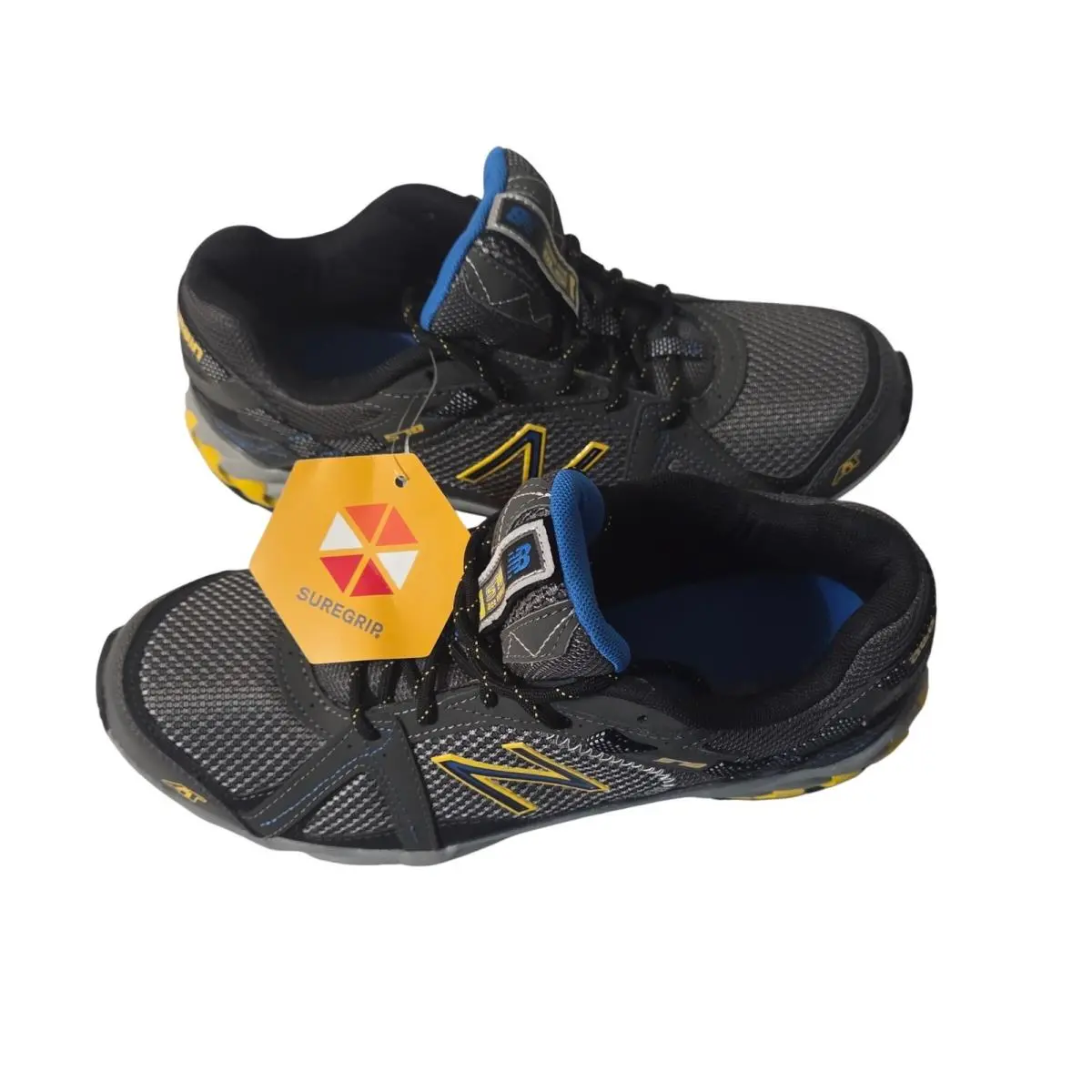 New Balance 510 All Terrain Mens Size 9.5 Grey Yellow Trail Running Shoes New