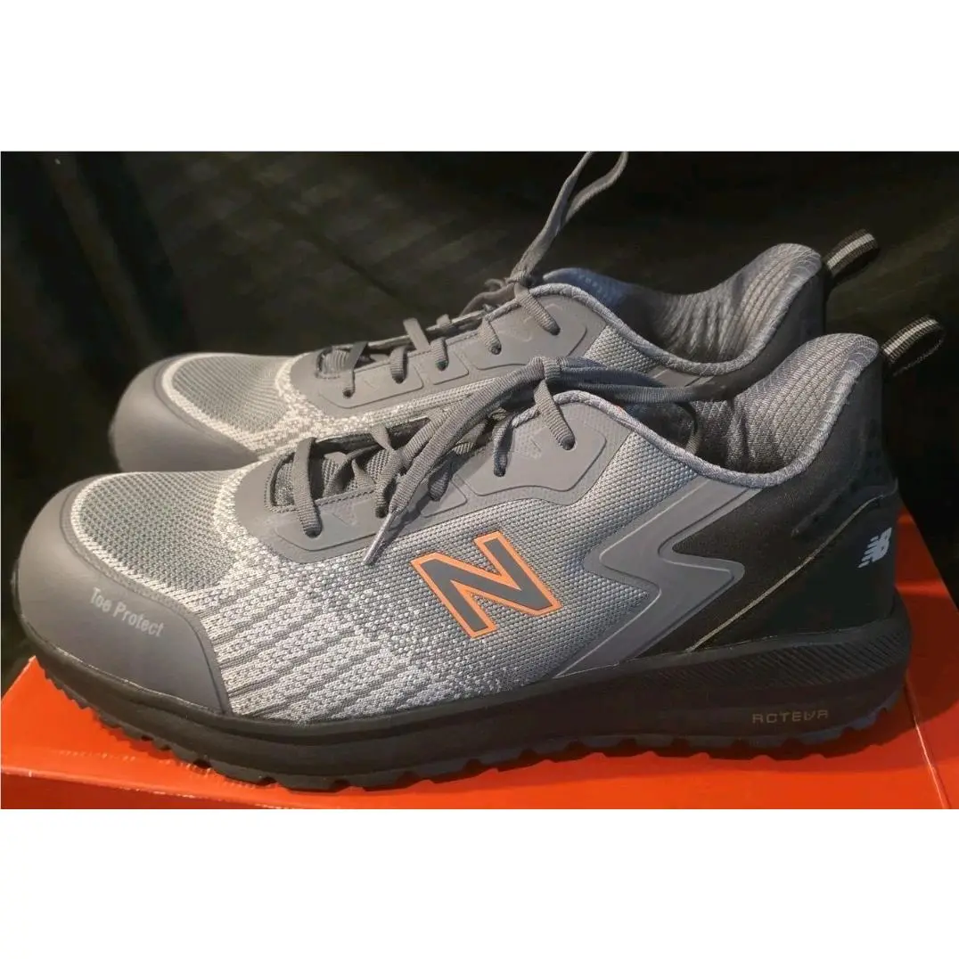 New Balance Composite Toe Work Shoe Gray Black Men Size 14M
