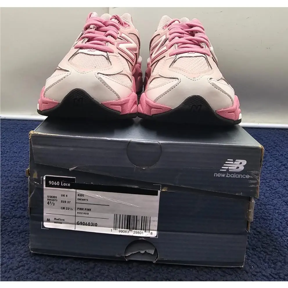 New Balance 9060 Lace G90603I0 Kids Pink Pink Sneaker US Size 4-1/2