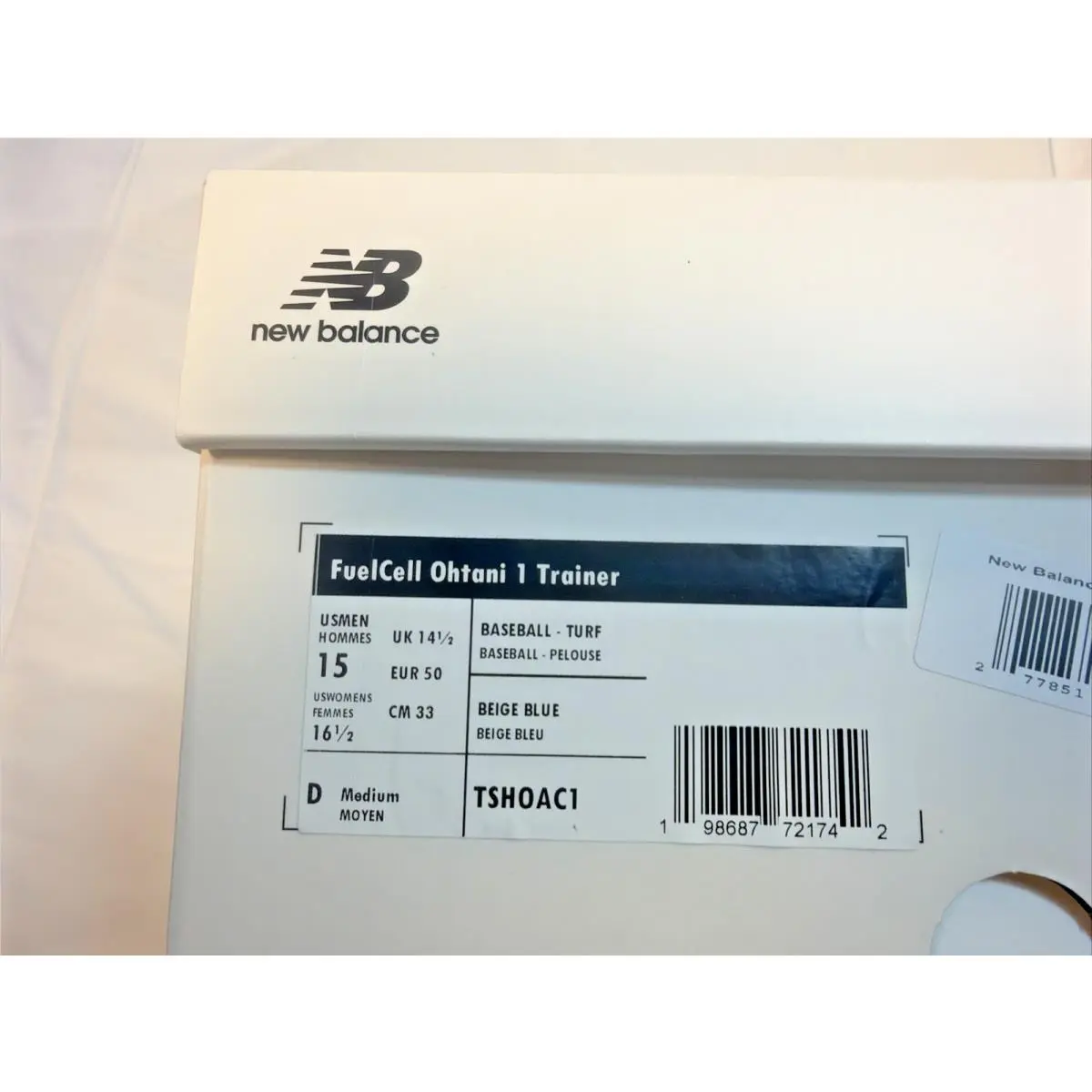 New Balance shoes - New Balance FuelCell Ohtani 1 - Bisque / Team Navy / Team Royal (UPC: 198687721742) 1