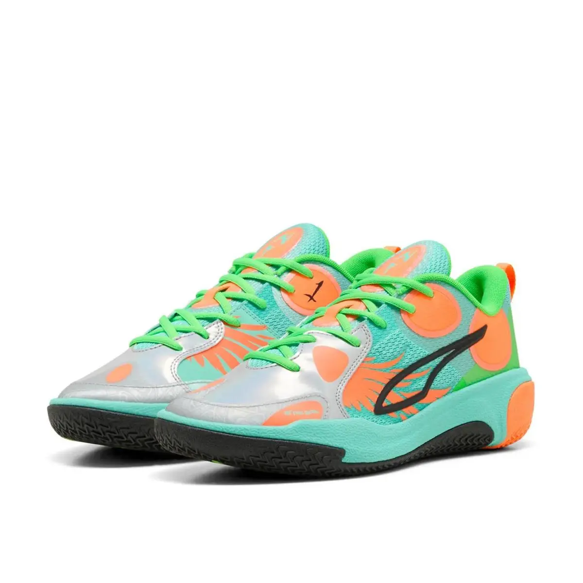 Puma shoes - Teal/Orange 4