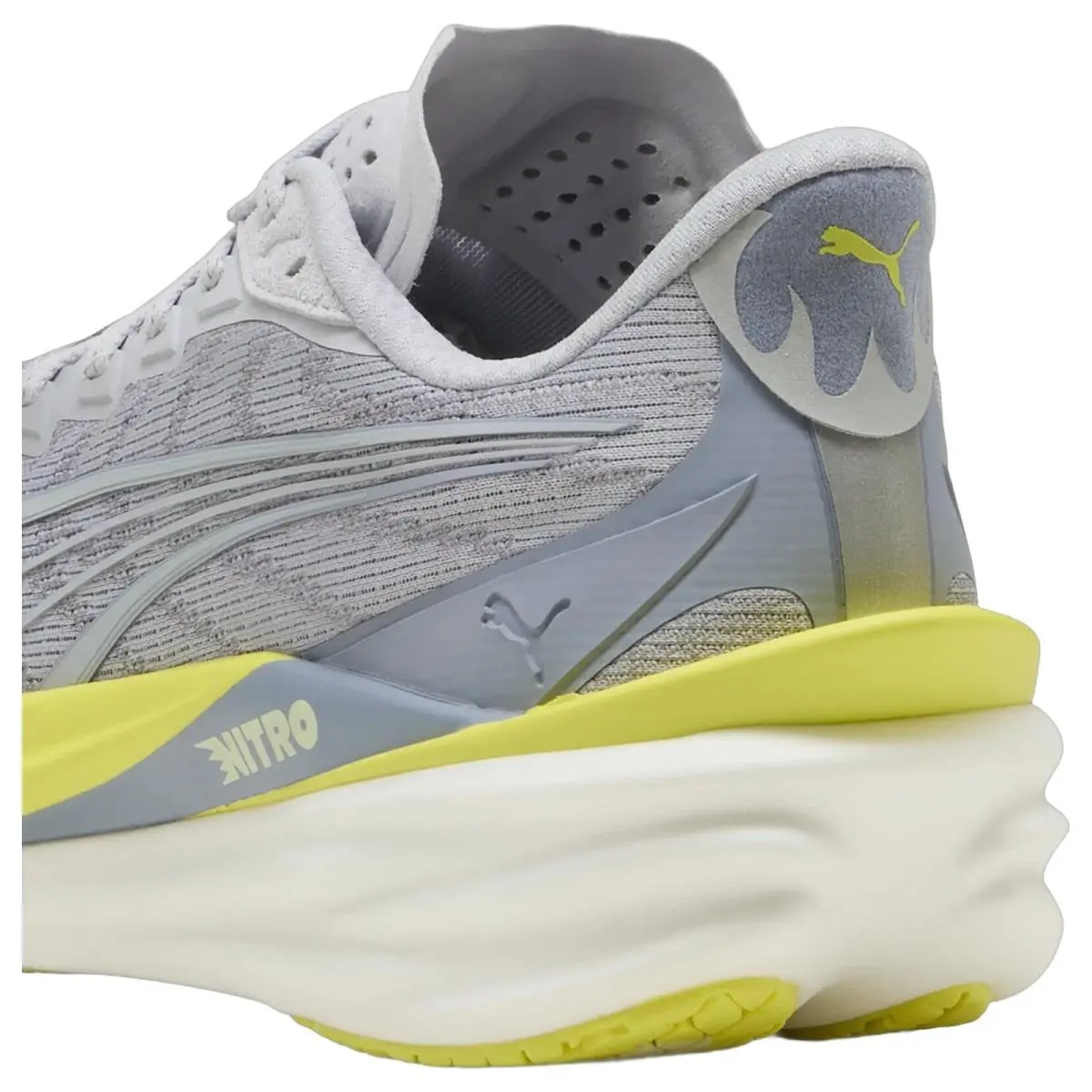 Puma shoes - Deviate Nitro 4 - Deviate Nitro - 312123-03 - Silver/Lux Lime 11