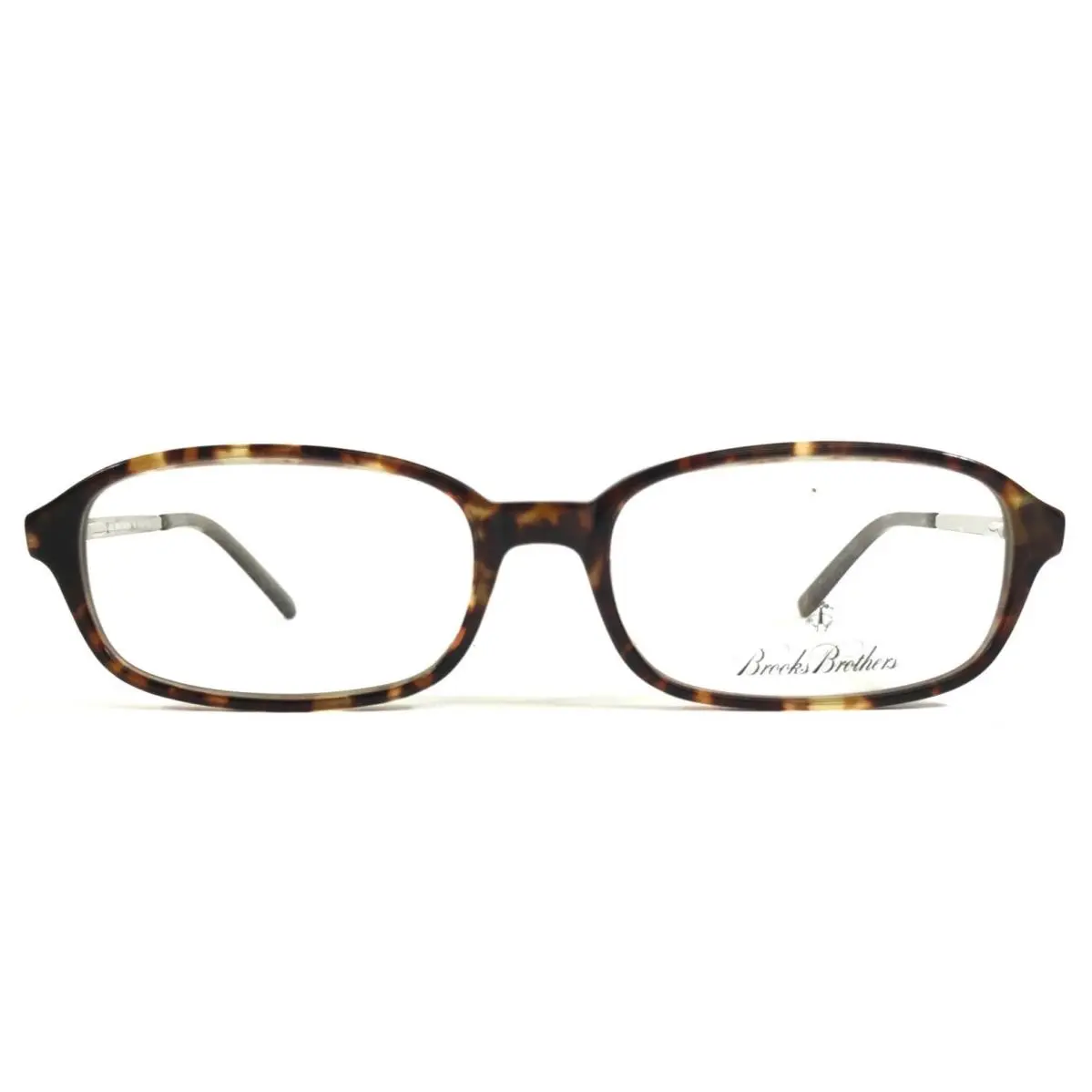 Brooks Brothers Eyeglasses Frames BB672 5253 Dark Tortoise Silver Oval 52-17-135