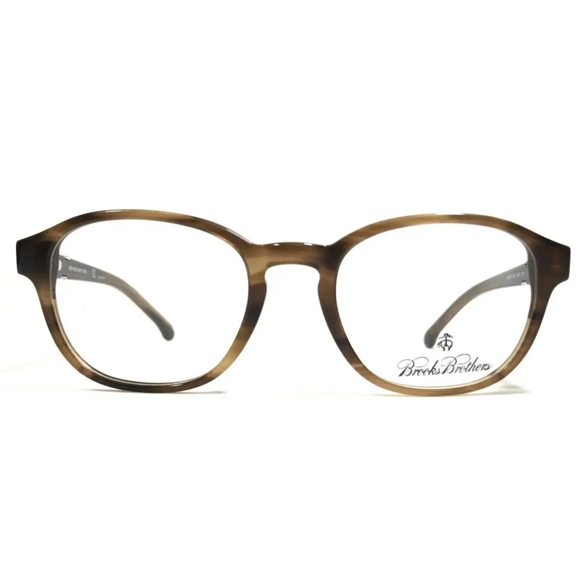Brooks Brothers Eyeglasses Frames BB2024 6104 Brown Horn Square 50-20-145