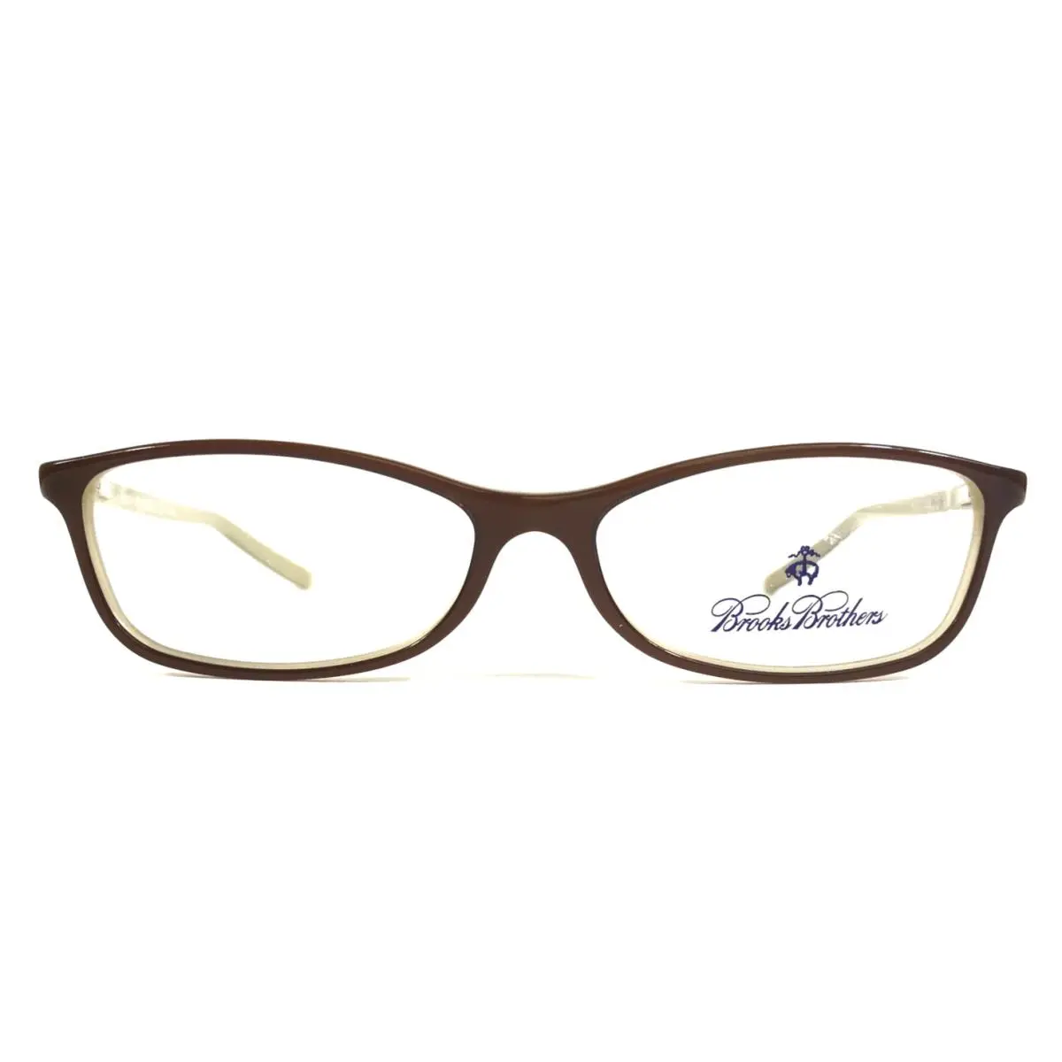 Brooks Brothers Eyeglasses Frames BB676 5261 Brown Beige Cat Eye 52-14-135