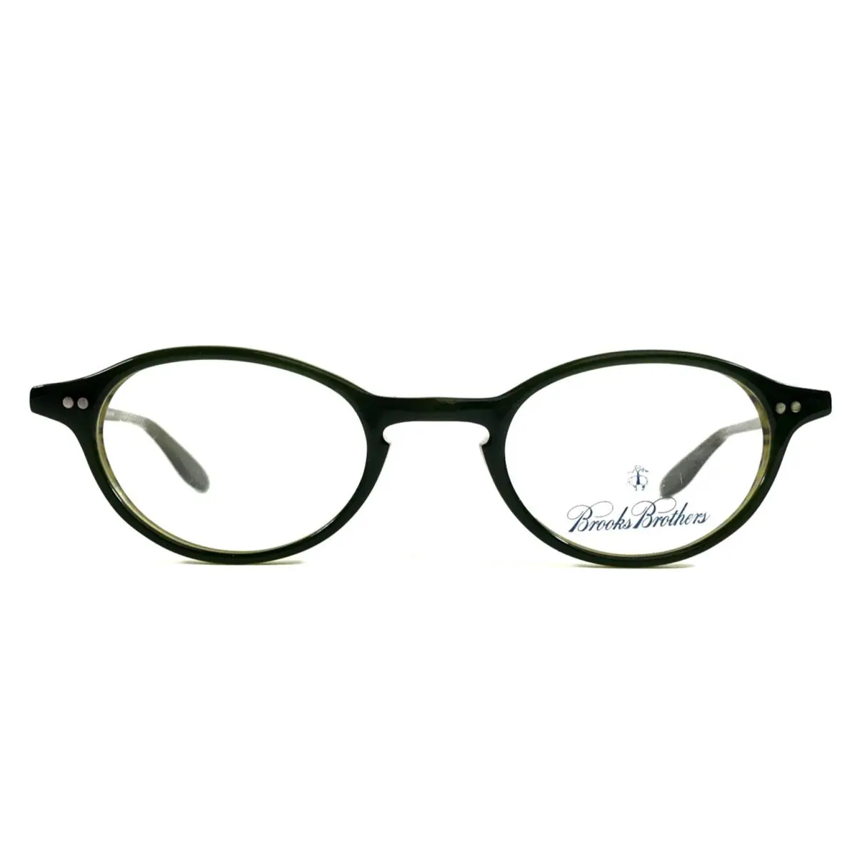 Brothers Eyeglasses Frames BB681 5275 Dark Green Oval Full Rim 45-20-140 by Brooks