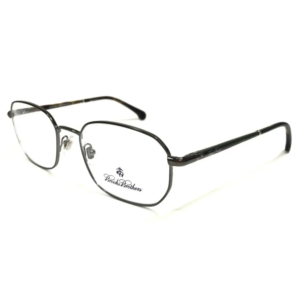 Brothers Eyeglasses Frames BB1005 1542 Brown Square Full Rim 53-17-140 by Brooks