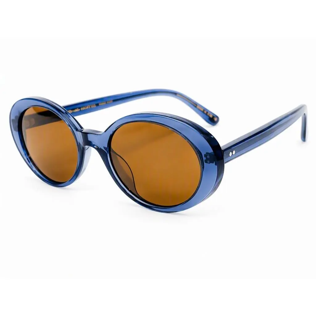 OV5565SU Lumar Sunglasses Tesukon Blue/true Brown 51 by Oliver Peoples
