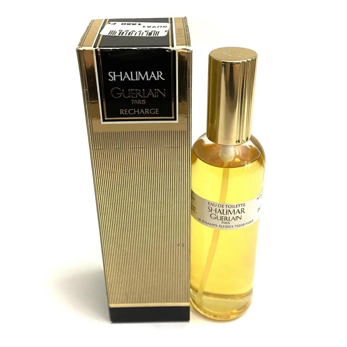 Vintage  Shalimar Edt 93ml 3.1oz Natural Spray Refill Perfume Box a by Guerlain