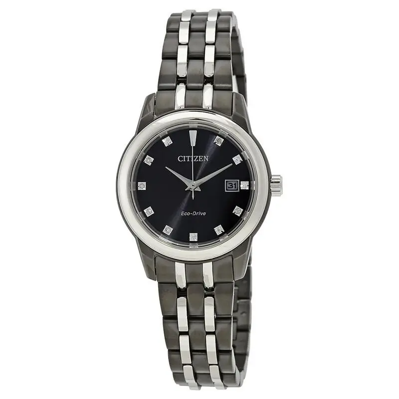 Citizen Corso EW2398-58E Black Dial Bracelet Stainless Steel 28MM Womens Watch