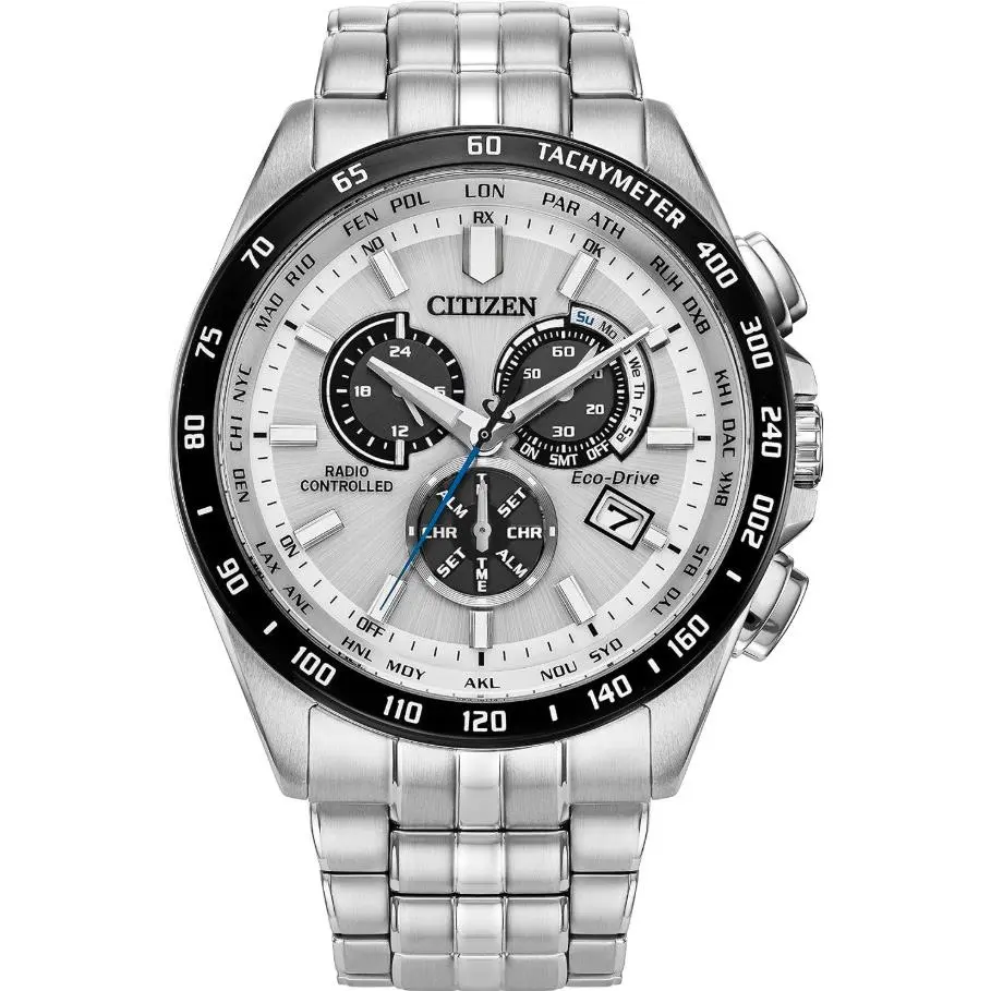 Citizen Eco-drive Multi-function White Dial S. Steel Men’s Watch CB5874-57A